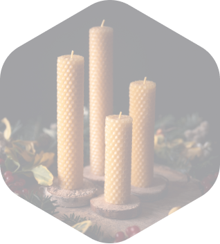 Světlo od Včel - vánoční svíčky