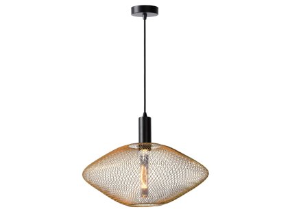 MESH - Závesné svietidlo - Ø 45 cm - 1xE27 - Matt Gold / Mosadz