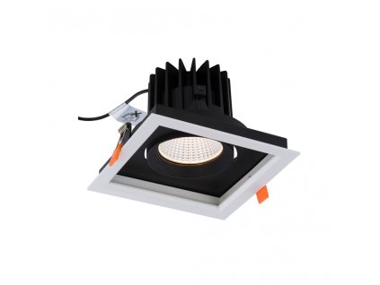 3606 vstavane zapustene bodove svietidlo cl dia led 30w 3000k white black 8720 ip20