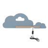CLOUD (Farba modrá-biela, Kábel s káblom)
