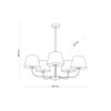 TK lighting Chicago (Rozmery v cm (v/š/d) 68 x 65 x 86)