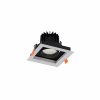 3609 vstavane zapustene bodove svietidlo cl dia led 18w 4000k white black 8721 ip20