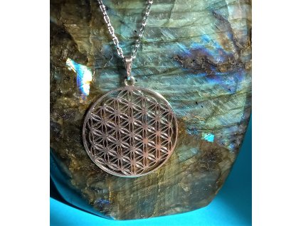 Květ života stříbrný (Ag) 37mm vč. řetízku (reg.č. u Puncovního úřadu 15437)