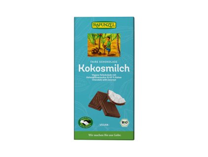 665189 Cokolada kokosove mleko vegan 80 g BIO RAPUNZEL 1