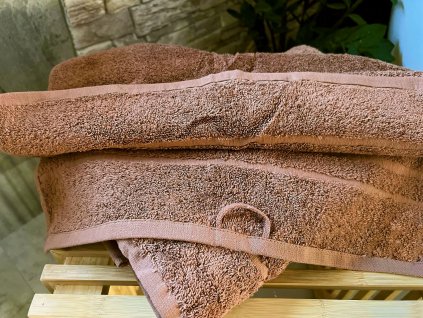 Froté osuška HOTEL 500g - hnedá 70x140