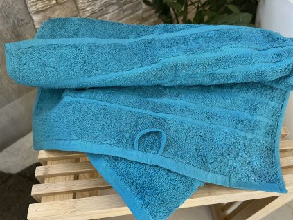 Froté osuška HOTEL 500g - azurovo modrá 70x140