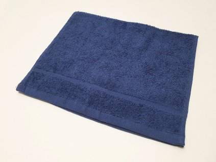 ručník30x50tm.modrý
