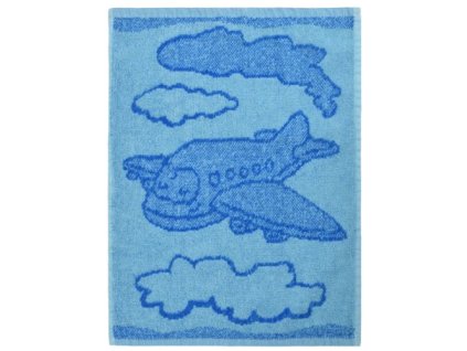 Detsky rucnik Plane blue 30 x 50 cm