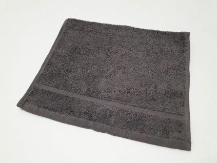 ručník30x50tm.šedý