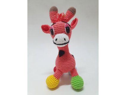 Háčkovaná hračka - Žirafa Ella