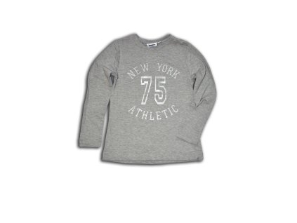 tričko dívčí, dlouhý rukáv, Wendee, OZFB102502-2, šedá - 128 (Varianta 128)