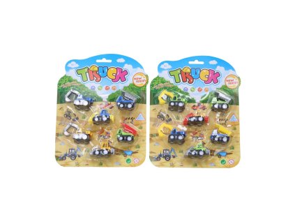 Auta stavební 6 ks 6 cm, Wiky Vehicles, W111435