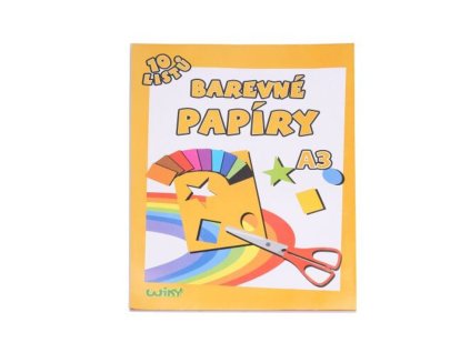 Papíry barevné W A3, 10 listů, 180g, WIKY, 886465