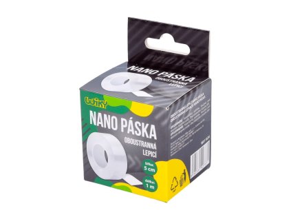 Oboustranná lepící nano páska, 1m x 5cm, WIKY, W011634