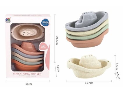 Loď do vany set 6 ks 11,7 cm, Wiky, W047778