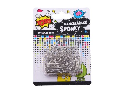 Sponka kancelářská 60 ks, 28 mm, TOTO, W834600