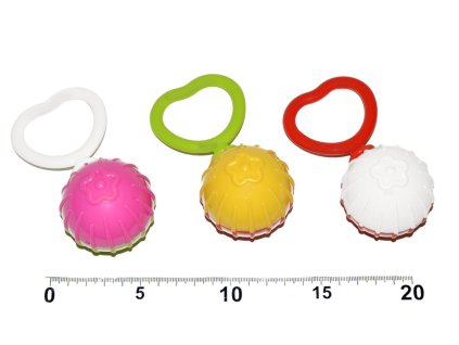 Chrastítko - koule na srdíčku, Profibaby, W105166