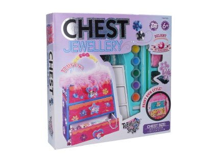 Tvorba dřevěné šperkovnice 20x15x5,5 cm, Funkidz, W008172