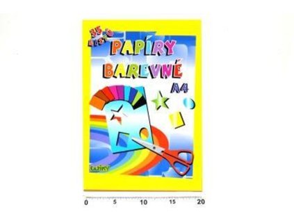 Papíry barevné W A4, 34 listů, 80g, WIKY, 886464