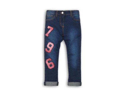 Kalhoty dívčí džínové s elastenem, Minoti, REDSOX 12, holka - 134/140