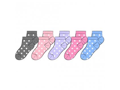 Ponožky dívčí 5pack, Minoti, 14sock 27, Holka - 8-10let