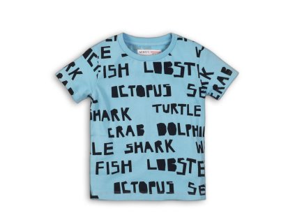 Tričko chlapecké s krátkým rukávem, Minoti, TB TSHIRT 1, modrá - 68/80