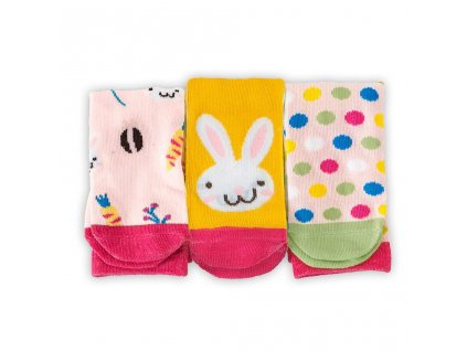 veselé ponožky FUNNY dívčí - 3pack, Pidilidi, PD0137-01, holka - 23-26