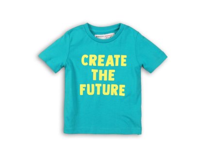 Tričko chlapecké s krátkým rukávem, Minoti, TB TSHIRT 3, tyrkysová - 68/80