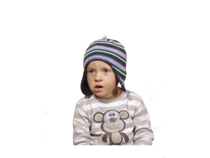 čepice pletená, Pidilidi, PD382, modrá - 1/2let