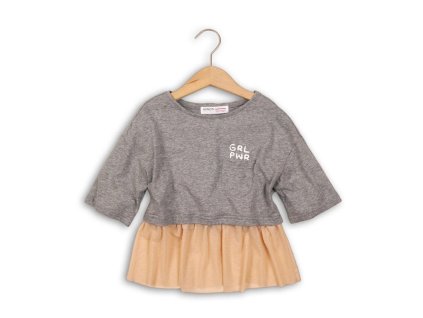 Halenka dívčí, Minoti, SHIMMER 3, šedá - 104/110