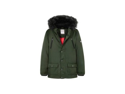 Kabát chlapecký Parka, Minoti, 11COAT 21, khaki - 98/104