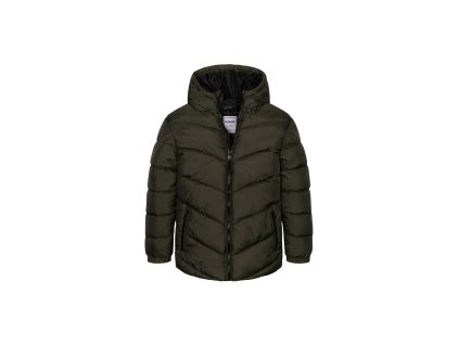 Kabát chlapecký nylonvý Puffa, Minoti, 11COAT 16, khaki - 98/104