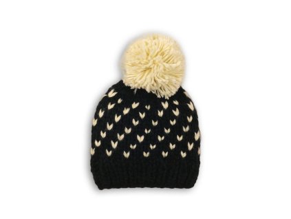Čepice dívčí, Minoti, HAT 34, černá - 1/3let