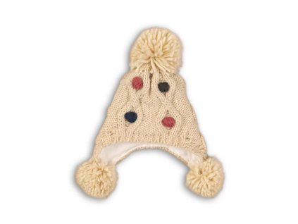 Čepice zimní dívčí, Minoti, TRIP 22, béžová - 1/2let