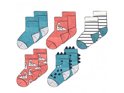 Ponožky chlapecké 5pack, Minoti, 13sock 6, Kluk - 50/68