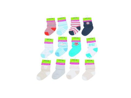 Kojenecké ponožky chlapecké (0 až 6m), Pidilidi, PD501, kluk - 0-6m