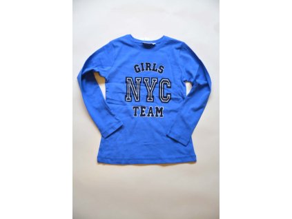 tričko dívčí s dlouhým rukávem, Wendee, ozfb102504-1, modrá - 98