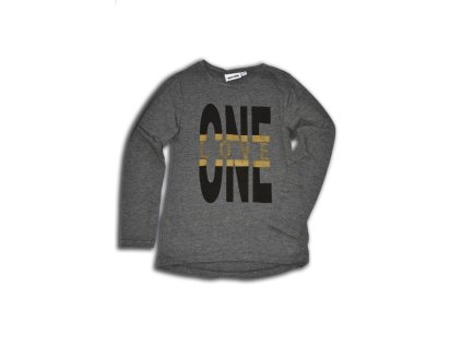 tričko dívčí, dlouhý rukáv, Wendee, OZFB102510-1, šedá - 98