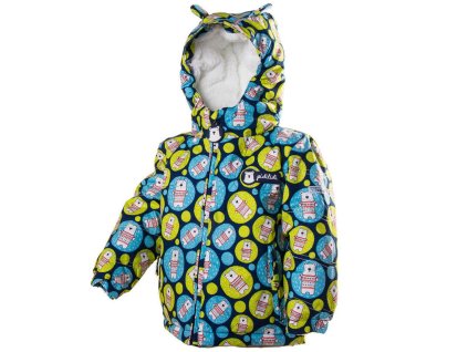 bunda zimní s kožíškem, Pidilidi, PD1035-04, modrá - 80