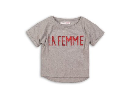 Tričko dívčí s krátkým rukávem, Minoti, Union 2, šedá - 128/134