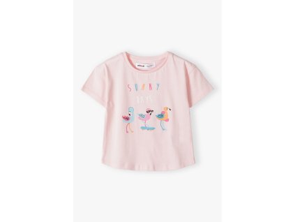 Tričko dívčí s krátkým rukávem, Minoti, 14tee 23, Holka - 80/86