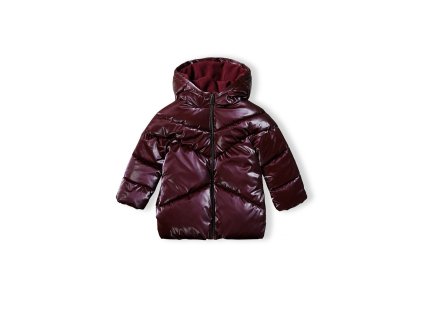 Kabát dívčí prošívaný Puffa s chlupatou podšívkou, Minoti, 16coat 23, fialová - 92/98