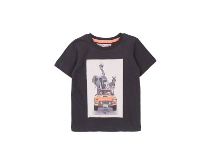 Tričko chlapecké s krátkým rukávem, Minoti, Really 7, šedá - 80/86