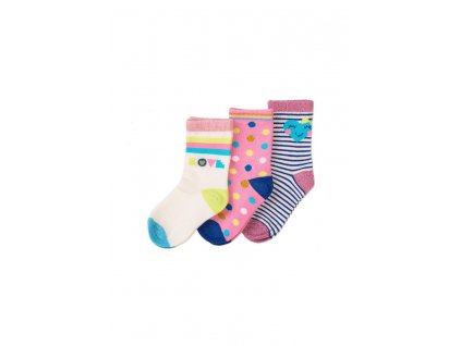 Ponožky dívčí 3pack, Minoti, KG SOCK 33, holka - 98/104