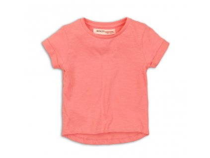 Tričko dívčí s krátkým rukávem, Minoti, 2SLUBT08, růžová - 128/134