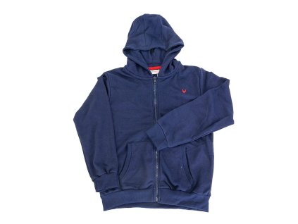 Mikina chlapecká s kapucí celopropínací, Minoti, 9ZIPEMB 1, modrá - 98/104