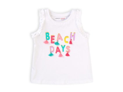 Tílko dívčí, Minoti, Paradise 5, bílá - 80/86