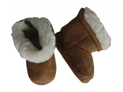 kojenecké capáčky zimní, Pidilidi, PD0556-18, hnědá - 62/68