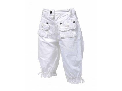 Kalhoty 3/4 dívčí, Pidilidi, PD852, bílá - 74