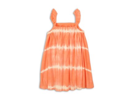Šaty dívčí bavlněné, Minoti, Hyper 3, oranžová - 98/104